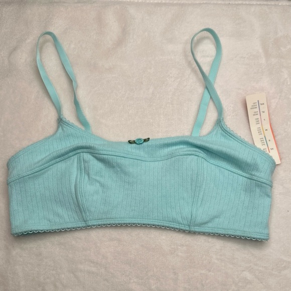 Women's Cotton Barrettes  Bra Colsie Blue size  Small  Extra Comfort Cotton - Picture 1 of 9